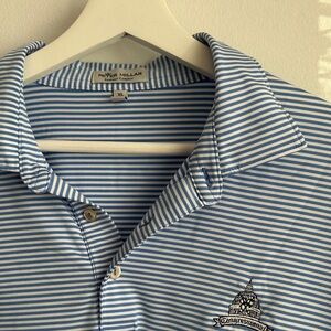 Peter Millar Men’s Striped Golf Polo with Congressional CC